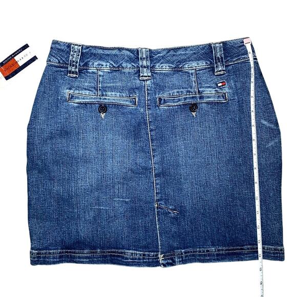 Tommy Hilfiger Denim Skirt - Size 00 Petite - Wardrobe Staple - Picture 3 of 12